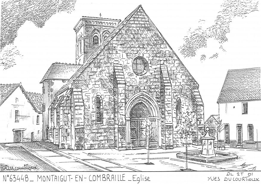 N 63448 - MONTAIGUT EN COMBRAILLE - église